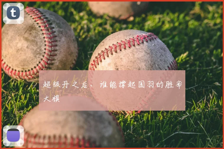 超级丹之后，谁能撑起国羽的胜率大旗